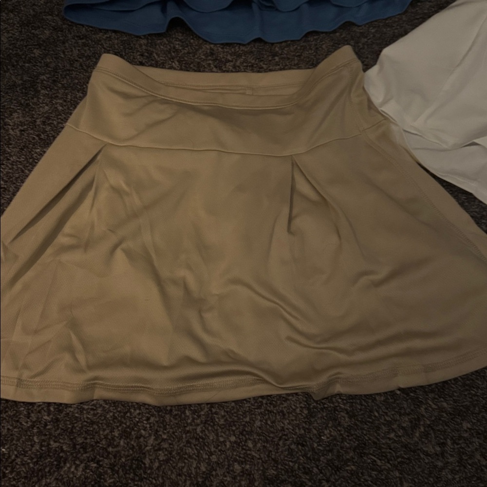 Set of three skort  Skirt Set - Blue, White, and Tan- never worn!!! - Picture 2 of 8